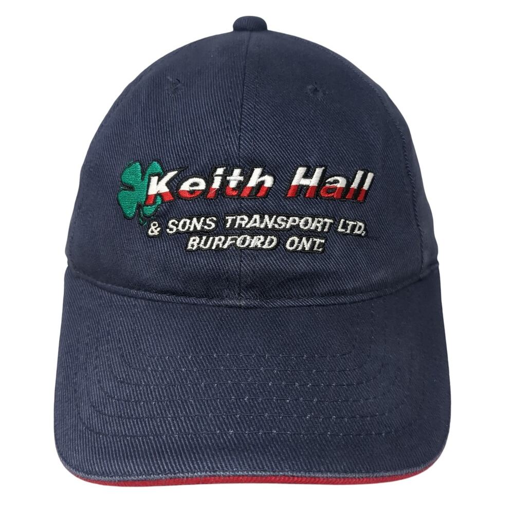 Keith Hall & Sons Transport LTD. 40 Years Strapback Baseball Cap Blue OS AJM